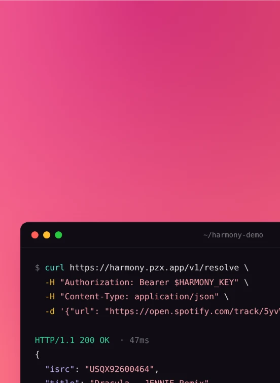 Harmony product preview